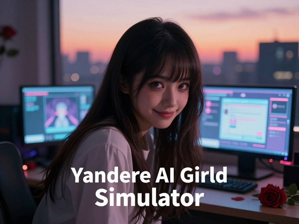 A captivating scene from a "Yandere AI Girlfriend Simulator," showcasing a young woman with an intense gaze and a gentle smile, embodying a mix of longing and obsession. In the foreground, she leans slightly forward, her long dark hair cascading over her shoulders, dressed in modest yet stylish casual clothing. Her eyes sparkle with a hint of mischief. In the middle ground, a subtle representation of a virtual room filled with soft lighting, computer screens displaying the game interface, and roses scattered on a desk, enhancing the romantic yet eerie atmosphere. In the background, a soft-focus city skyline at sunset, casting warm hues of orange and pink. The mood is tense yet whimsical, reflecting the unique duality of the yandere character and the game experience. Sexlove.ai. - The Ultimate Guide to AI Girlfriends-Sexlove.ai A captivating scene from a Yandere AI Girlfriend Simulator showcasing a young woman with an intense gaze and a gentle smile embodying a mix of longing and obsession In the foreground she leans slightly forward her long dark hair cascading over her shoulders dressed in modest yet stylish casual clothing Her eyes sparkle with a hint of mischief In the middle ground a subtle representation of a virtual room filled with soft lighting computer screens displaying the game interface and roses scattered on a desk enhancing the romantic yet eerie atmosphere In the background a soft focus city skyline at sunset casting warm hues of orange and pink The mood is tense yet whimsical reflecting the unique duality of the yandere character and the game experience Sexloveai