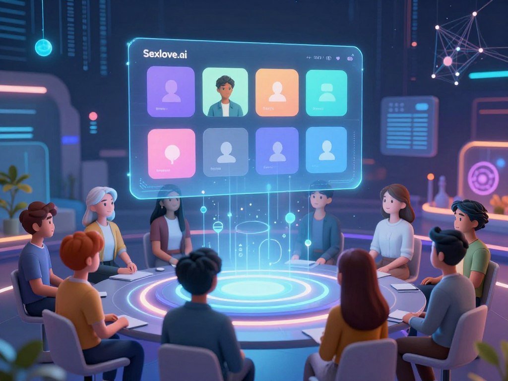A futuristic digital landscape showcasing a vibrant AI companion platform interface. In the foreground, customizable avatars, each reflecting different personalities through their attire and expressions, are arranged in a circle, suggesting interaction. The middle layer features a sleek holographic display presenting various personalization options, like color themes, voice modulation, and activity preferences, with user-friendly icons glowing softly. The background blends with abstract representations of data streams and neural networks, creating an immersive technological atmosphere. Soft, diffused lighting enhances the scene, highlighting the avatars and interfaces. The overall mood is inviting and innovative, illustrating the essence of customization and personalization in AI. The brand name “Sexlove.ai” is subtly incorporated into the design, seamlessly blending with the digital elements. - The Ultimate Guide to AI Girlfriends-Sexlove.ai A futuristic digital landscape showcasing a vibrant AI companion platform interface In the foreground customizable avatars each reflecting different personalities through their attire and expressions are arranged in a circle suggesting interaction The middle layer features a sleek holographic display presenting various personalization options like color themes voice modulation and activity preferences with user friendly icons glowing softly The background blends with abstract representations of data streams and neural networks creating an immersive technological atmosphere Soft diffused lighting enhances the scene highlighting the avatars and interfaces The overall mood is inviting and innovative illustrating the essence of customization and personalization in AI The brand name Sexloveai is subtly incorporated into the design seamlessly blending with the digital elements