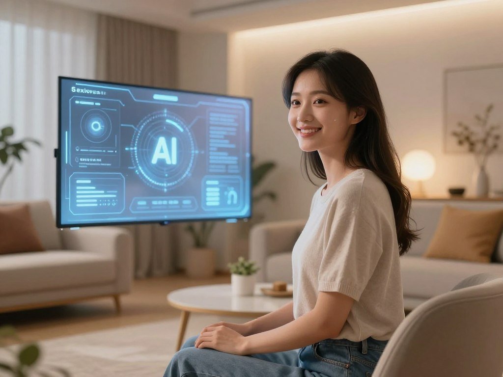 A futuristic, serene room bathed in soft, ambient light sets the stage for an AI girlfriend virtual companion experience. In the foreground, a stylishly designed, holographic female figure appears, radiating warmth and friendliness. She is portrayed in modest, casual clothing, with an inviting smile, embodying a digital entity designed for companionship. The middle ground features a sleek, advanced interactive screen showcasing AI functionalities, while the background includes a cozy living space with plush furniture and modern decor, evoking a sense of comfort and belonging. The overall mood is uplifting and intimate, highlighting the potential of technology in enhancing personal connections. Capture this scene with a soft focus and a warm color palette, invoking feelings of peace and connection. Incorporate the brand name "Sexlove.ai" subtly within the design ambiance. - The Ultimate Guide to AI Girlfriends-Sexlove.ai A futuristic serene room bathed in soft ambient light sets the stage for an AI girlfriend virtual companion experience In the foreground a stylishly designed holographic female figure appears radiating warmth and friendliness She is portrayed in modest casual clothing with an inviting smile embodying a digital entity designed for companionship The middle ground features a sleek advanced interactive screen showcasing AI functionalities while the background includes a cozy living space with plush furniture and modern decor evoking a sense of comfort and belonging The overall mood is uplifting and intimate highlighting the potential of technology in enhancing personal connections Capture this scene with a soft focus and a warm color palette invoking feelings of peace and connection Incorporate the brand name Sexloveai subtly within the design ambiance