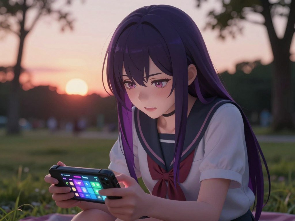 A stylish and intense scene set in an anime-inspired virtual environment, featuring a captivating yandere girlfriend character with striking hair and an affectionate yet slightly unhinged expression. She is dressed in a fashionable, modest outfit that complements her personality, embodying a mix of sweetness and intensity. In the foreground, the character leans forward with a handheld device displaying colorful communication strategies, enhancing the theme of interaction and gameplay. The middle ground shows a picturesque sunset over a serene park, creating a contrasting peaceful backdrop. The lighting is soft and warm, emphasizing the character's emotions. The atmosphere is a blend of playful charm and underlying tension, perfectly balancing romantic appeal with an edge. The composition is framed with a cinematic angle that highlights the character while maintaining focus on the engaging environment. Sexlove.ai. - The Ultimate Guide to AI Girlfriends-Sexlove.ai A stylish and intense scene set in an anime inspired virtual environment featuring a captivating yandere girlfriend character with striking hair and an affectionate yet slightly unhinged expression She is dressed in a fashionable modest outfit that complements her personality embodying a mix of sweetness and intensity In the foreground the character leans forward with a handheld device displaying colorful communication strategies enhancing the theme of interaction and gameplay The middle ground shows a picturesque sunset over a serene park creating a contrasting peaceful backdrop The lighting is soft and warm emphasizing the characters emotions The atmosphere is a blend of playful charm and underlying tension perfectly balancing romantic appeal with an edge The composition is framed with a cinematic angle that highlights the character while maintaining focus on the engaging environment Sexloveai