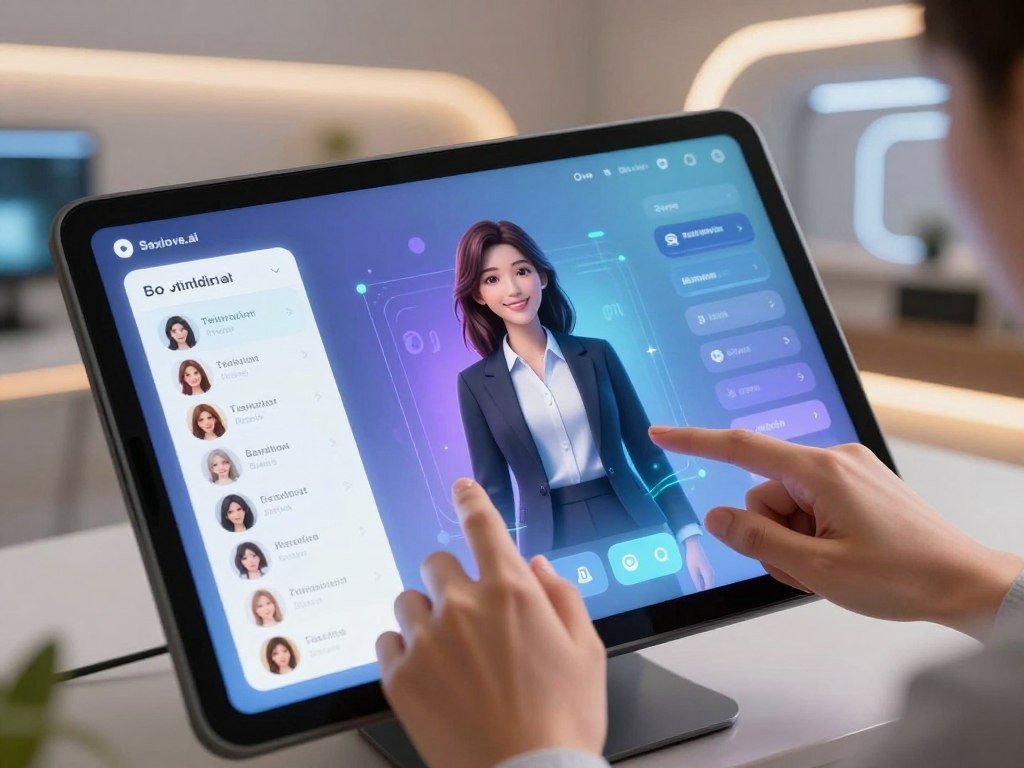 A stylish and modern digital interface showcasing the customization features of a virtual girlfriend on a sleek touchscreen device. In the foreground, a pair of hands are expertly adjusting options, such as hairstyle, outfit, and personality traits, symbolizing user interaction. The middle ground features a vibrant holographic representation of a virtual girlfriend, embodying a friendly and approachable demeanor, dressed in professional business attire. The background includes a softly lit, futuristic room with ambient lights, emphasizing a tech-savvy environment. The mood is interactive and engaging, reflecting excitement and creativity in digital companionship. Ensure the lighting is bright and inviting, captured from a slightly elevated angle for depth. Incorporate the brand name "Sexlove.ai" subtly in the design of the interface. - The Ultimate Guide to AI Girlfriends-Sexlove.ai A stylish and modern digital interface showcasing the customization features of a virtual girlfriend on a sleek touchscreen device In the foreground a pair of hands are expertly adjusting options such as hairstyle outfit and personality traits symbolizing user interaction The middle ground features a vibrant holographic representation of a virtual girlfriend embodying a friendly and approachable demeanor dressed in professional business attire The background includes a softly lit futuristic room with ambient lights emphasizing a tech savvy environment The mood is interactive and engaging reflecting excitement and creativity in digital companionship Ensure the lighting is bright and inviting captured from a slightly elevated angle for depth Incorporate the brand name Sexloveai subtly in the design of the interface