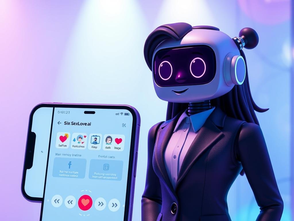Editorial-style image of SexLove.ai and Candy AI represented by two friendly digital characters, with SexLove.ai showing a warm memory timeline, emotional cues, and consistent personality traits; modern smartphone interface, soft blue and purple lighting, realistic but non-explicit, American tech review aesthetic Editorial-style image of SexLove.ai and Candy AI represented by two friendly digital characters, with SexLove.ai showing a warm memory timeline, emotional cues, and consistent personality traits; modern smartphone interface, soft blue and purple lighting, realistic but non-explicit, American tech review aesthetic