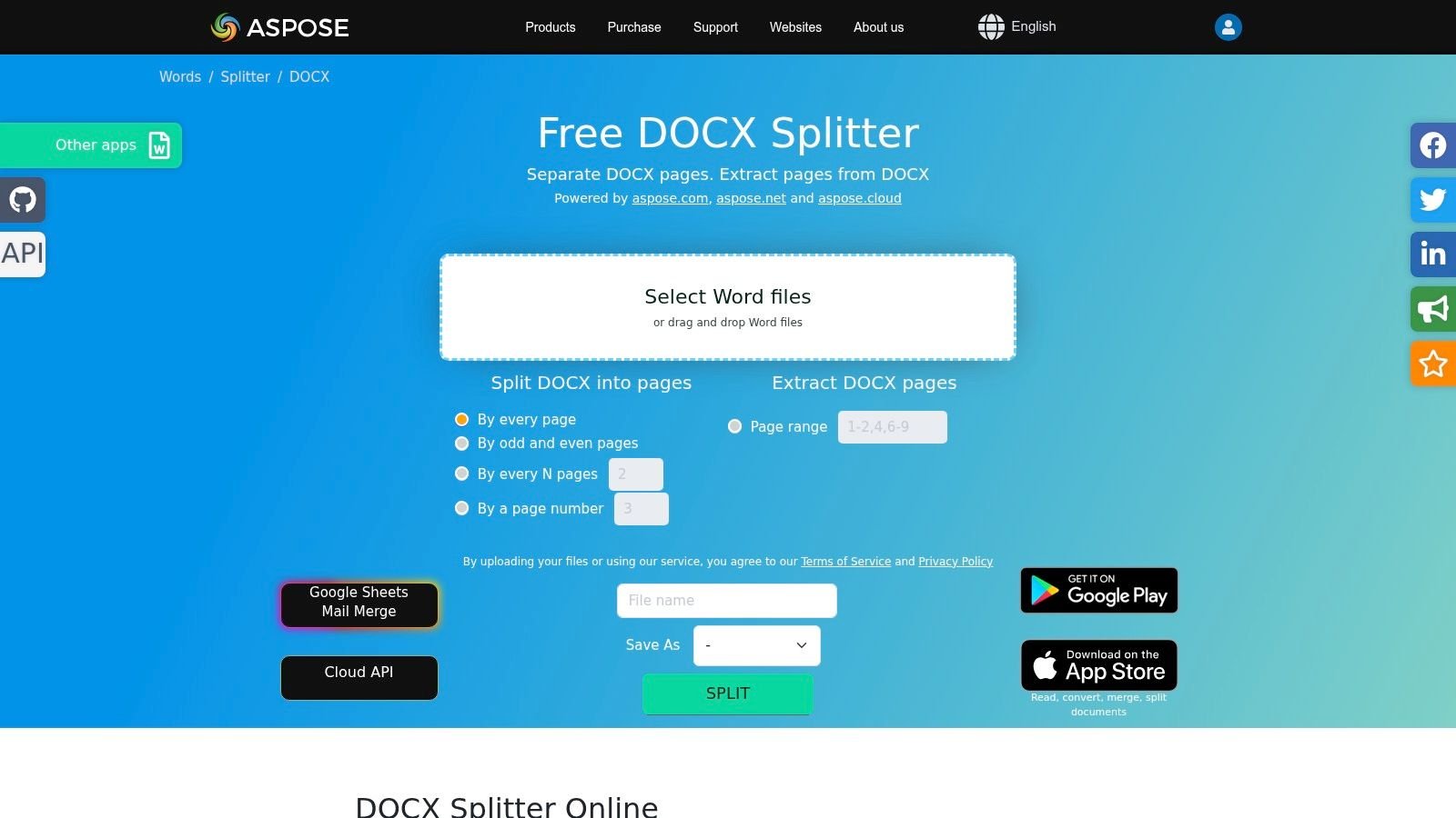 Aspose Words Splitter (Aspose)